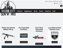 Tablet Screenshot of motorcitygunworks.net